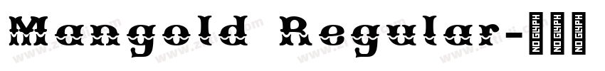 Mangold Regular字体转换